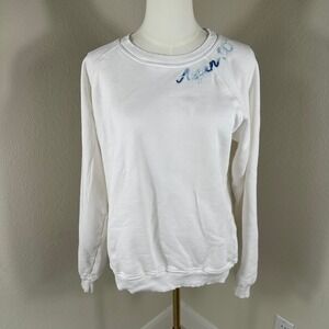 ISMBS I Stole My Boyfriends Shirt Sweatshirt Women S White Embroidered Aspen CO